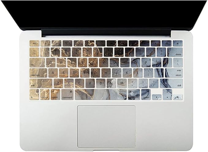 Case Compatible with MacBook Pro 15 Inch 2015 2014 2013 2012 Model A1398, Plastic Hard Shell Protective Case Cover & Keyboard Protector for Mac Pro Retina 15 Old Version - Gray Marble