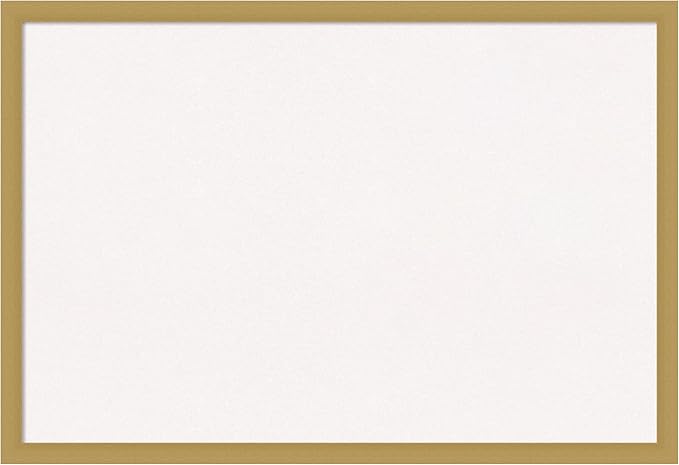 Amanti Art White Cork Board for Wall, 26x38 Vision Board with Gold Frame, Large Corkboard Office Decor for Home Organization, Casual Corkboard Pinboard to display items for home organization