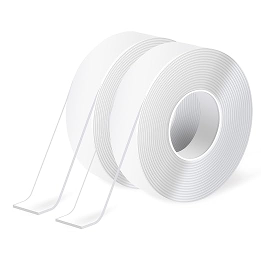 Art3d Nano Double-Sided Adhesive Tape, Multipurpose Tape for Carpet Mats/Paste Items/Photos Frames/Craft Wall Mounting