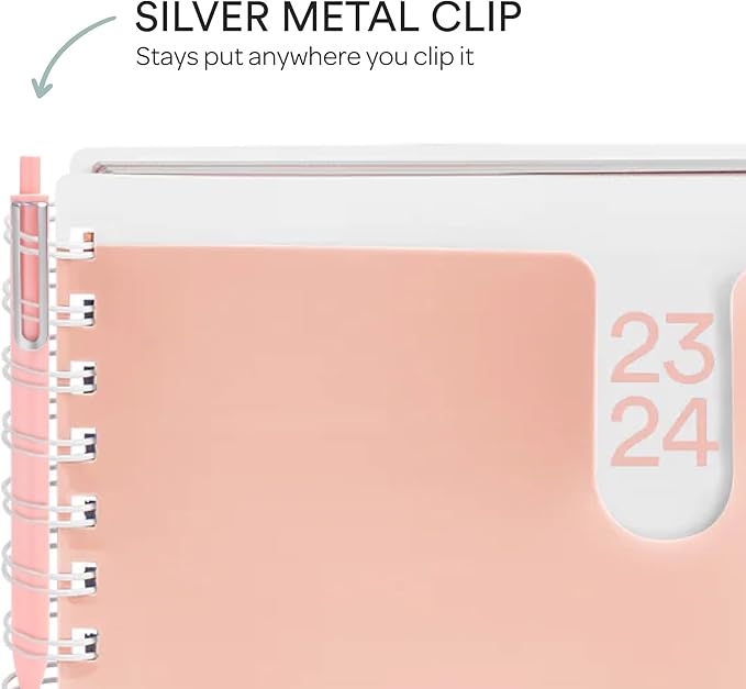 Poppin Stylish Retractable Gel Pens - Fine Point, 0.7mm Tip, Smooth Writing Ink, Metal Clip, Assorted Desert with Black Ink, 12 Pack