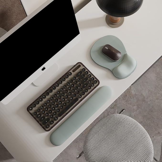 ErgoComfort Gel Wrist Rest Mouse Pad-Ergonomic Office Mousepad with Wrist Support-Non-Slip, Design Desk Accessories Mat for Home&Game Decor (06Azure Dream)