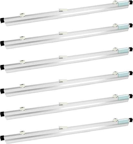 QWORK Blueprint File Hanging Clamps, 6 Pack 30" Blueprint Binding Strips, Large Document Storage and Organization for Poster, Plans & Drawings