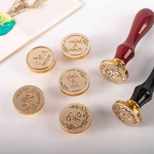 Custom Wax Seal Stamp - Personalized Wax Seal Stamp Create Your Own Seals for Crafting, Envelopes, Gift Wrap, Wedding Invitations - Custom Stamp Design with Handle