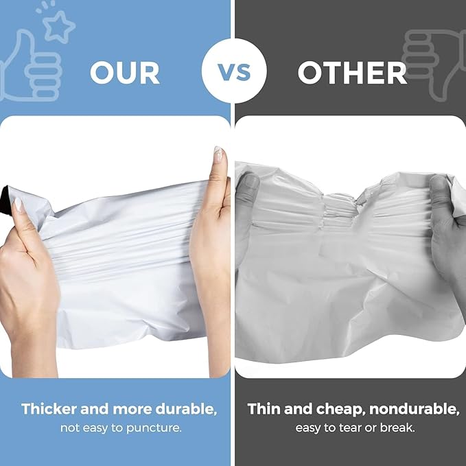 Metronic Poly Mailers 24x24 30000 Pcs Large Shipping Bags for Clothing White Packaging Bags Strong Self Seal Adhesive Shipping Envelopes for Business Tear-resistant Mailing Bag Mailing Envelopes