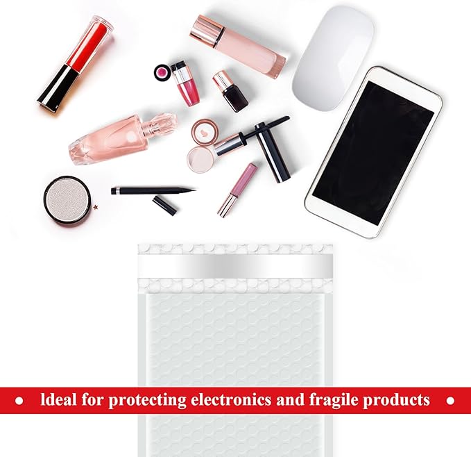 A&A 6"X9" Heavy-Duty Bubble Wrap Envelope Mailers with Sel Seal for Book Phone Pad Makeup to Moving and Storage Cushioning Made in US 50 Pcs