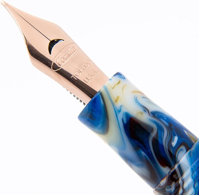 Conklin 1898 Fountain Pen, Misto Orange - Fine Nib | Unique Resin Blend Pen with Luxury Design | JoWo Stainless Steel Nib Made in Germany | Ideal Gift for Professionals