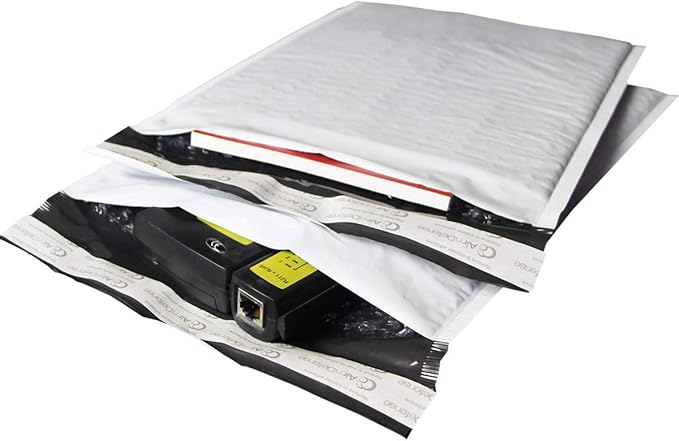 AirnDefense 1000 pcs #000 4x8 Poly Bubble Padded Shipping Envelopes Mailers