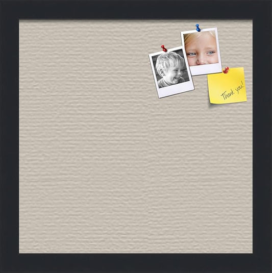 PinPix 12x12 Inch Cork Bulletin Board. This Decorative Framed Pin Board Comes with Desert Pastel Design and a Satin Black Frame. Ideal for Home Office Decor or Message Board (PinPix-1815)