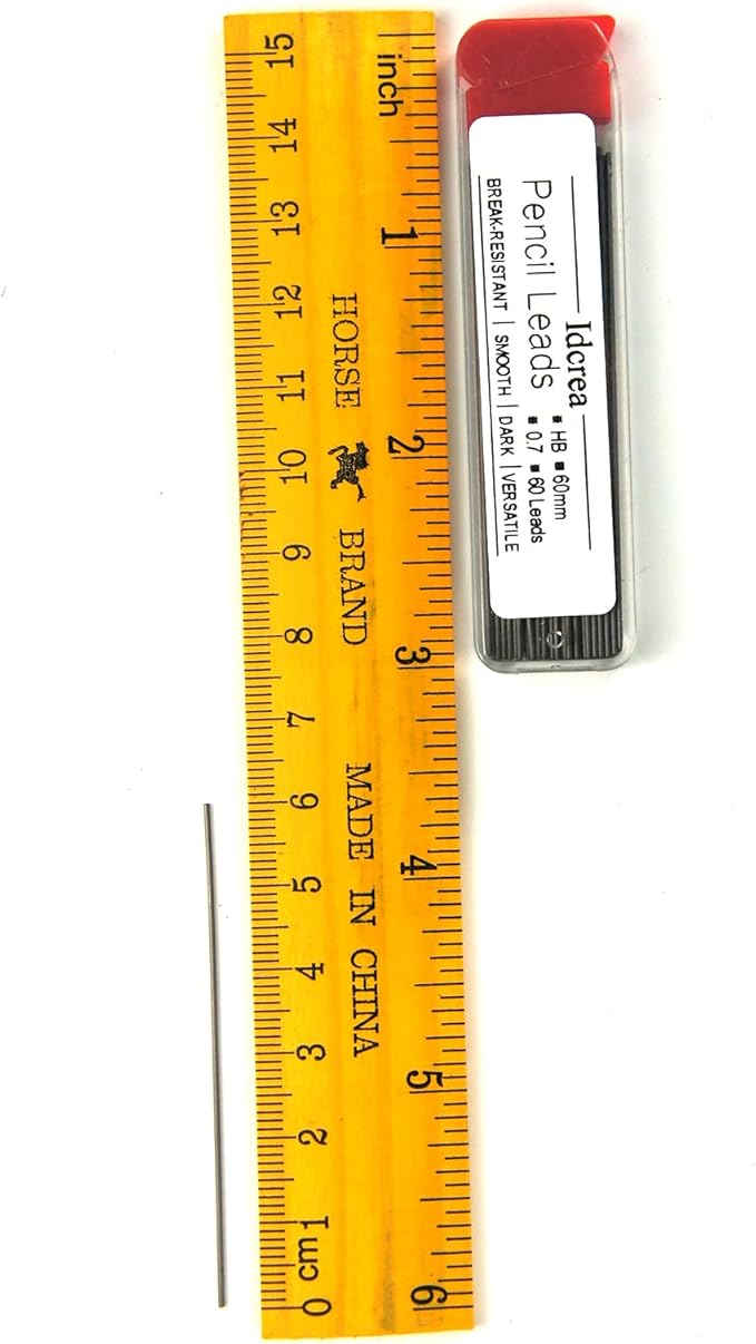 Mechanical Pencil Lead Refills, 0.7mm HB, 480 Pieces, 60mm Length