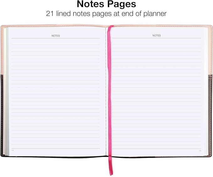 2026 Planner Calendar, 8"x10" : Includes 14 Months (November 2025 - December 2026) / 2026 Weekly Planner/Weekly Agenda/Monthly Calendar Organizer (Pink/Black)