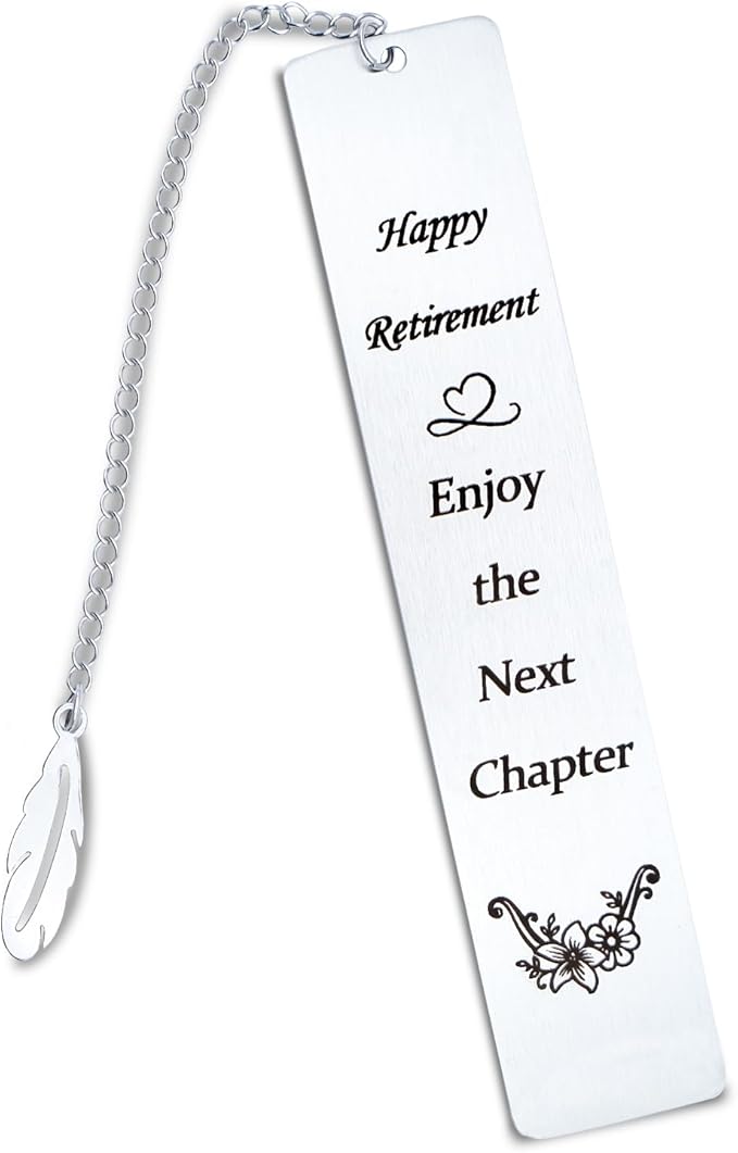 Retirement Gift for Men Women 2024 Happy Retirement Bookmark for Woman Coworker Boss Employee Leaving Away Gifts for Work Bestie Appreciation Book Mark for Retired Teacher Nurse Grandma Grandpa