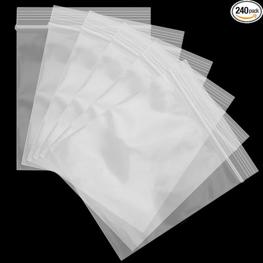 240Pcs 3x3 Zip Lock Bags, Clear Small Plastic Baggie for Pills, Rings, Snacks, Reclosable Seal