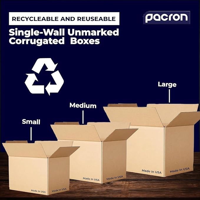 6 Pack Sturdy Cardboard Moving Boxes 18x14x14 – Durable Shipping, Packing, and Medium Storage Boxes for Long-Distance Moves – Versatile Moving Supplies for Packing and Shipping Needs