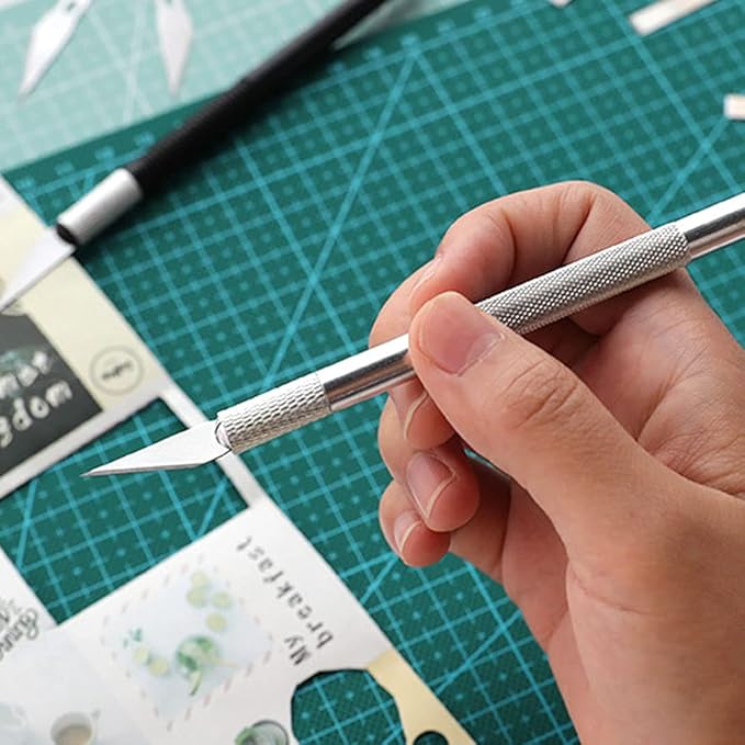 Jneoace Exacto Knife Precision Carving Craft Hobby Knife Kit with 40 PCS Exacto Blades for DIY Art Work Cutting, Hobby, Scrapbooking, Stencil