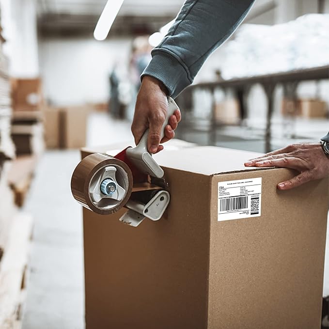 MFLABEL 3-1/3" x 4" Shipping Address Sticker, FBA Labels, 6-UP Sticker Label, White Shipping Label, Easy to Peel, Address Paper for Laser/Ink Jet Printer, 6 Per Page (1800 Labels, 300 Sheets)