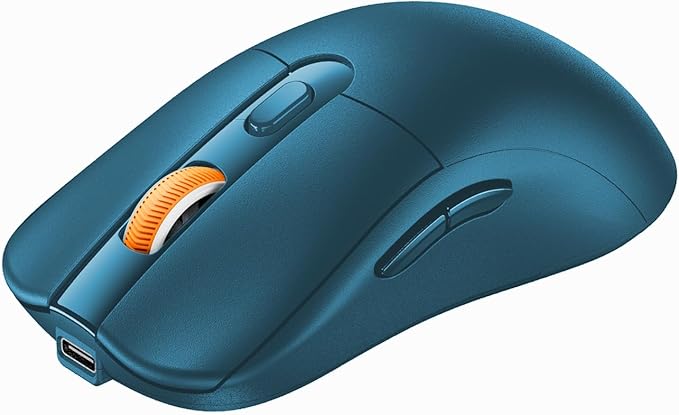 ProtoArc Bluetooth Wireless Mouse, USB C Mouse, EM15 Rechargeable Compact Portable Type C Wireless Mice for Laptop, Tablet, PC, Windows, Mac OS-Blue