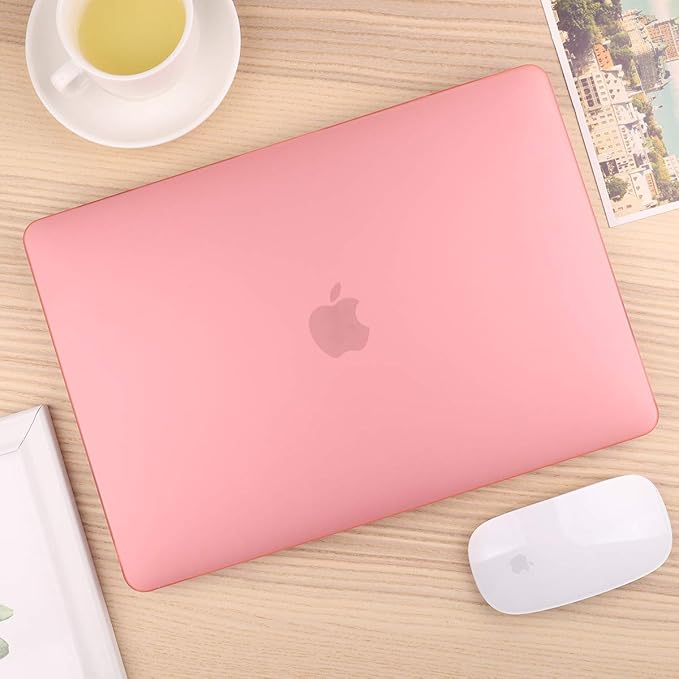 CISSOOK Case for MacBook Pro 13 Inch Pink A2338 A2251 A2289 Model, Plastic Cover with Keyboard Cover for 2025-2016 MacBook Pro 13" M2 M1, Matte Pink