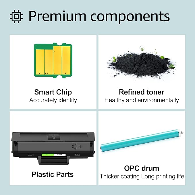 greencycle 105A Compatible Black Toner Cartridge Replacement for HP 105A 105 W1105A 1105A High Yield to use for Laser MFP 137fnw 135a 135w 107a 107w Printer (10-Pack, 3000 Pages)