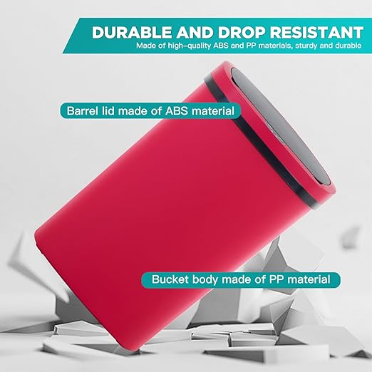 PayLessHere 13 Gallon Trash Can Kitchen Trash Can Automatic Garbage Can with Lid Touch Free High-Capacity Motion Sensor for Home Kitchens Bedroom Bathroom Office Kitchen Waste Bin Wateproof Trash Bin