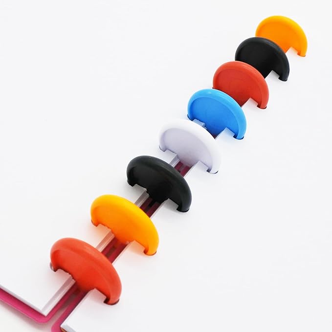 100pcs Discbound Notebook Discs DIY Planner Accessoriesfits for Tul,Levenger,Arc,Happy Planner,Talia(Solid Mixed,1.5inch/38mm)