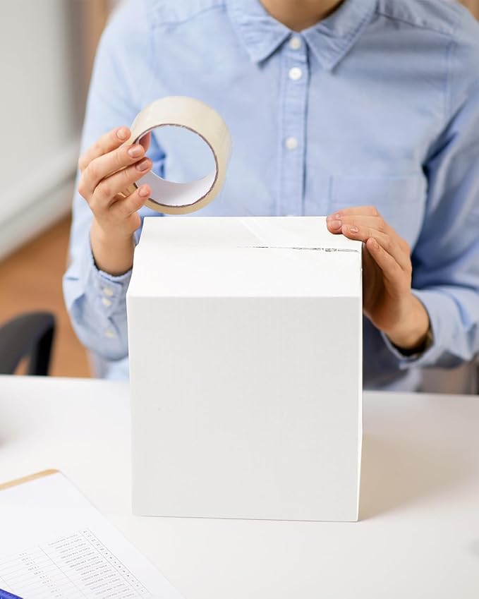 Assorted-Sizes-Shipping-Boxes-40-Pack: 9x6x4 & 11x6x6 Small-Shipping-Boxes-Mailers, White Corrugated-Cardboard-Boxes-for-Packing-Small-Business Mailing