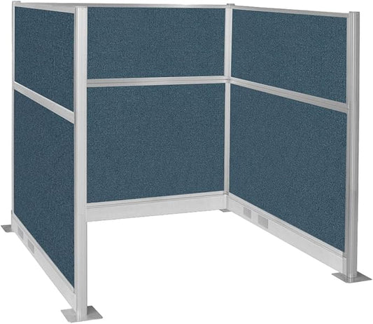 Versare Pre-Configured Hush Panel Electric Cubicle | Workstation Divider Walls | Cubicle Privacy Panels | Office Partition Walls