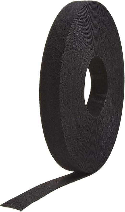 VELCRO Brand Cut to Length Straps Heavy Duty | 45 Ft x 3/4 in | ONE-WRAP Self-Gripping Double Sided Roll | Bundling Ties Fasten to Themselves for Secure Hold, VEL-30834-AMS, Black