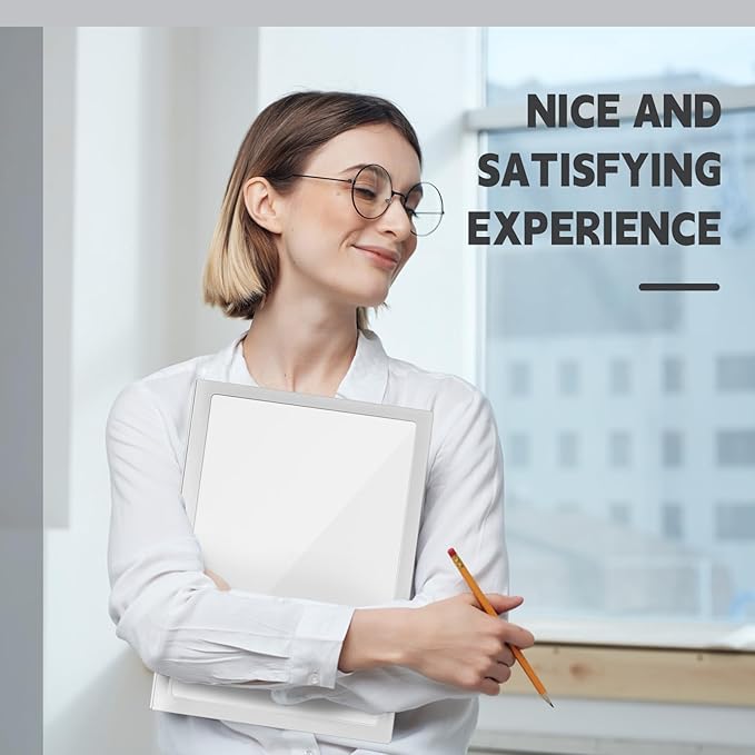 Teling 24 Pcs Plastic Folders with Front Clear Pocket and Business Card Holder 2 Pocket Heavy Duty Folders Plastic Letter Size Paper for Business School Office Supplies (White)