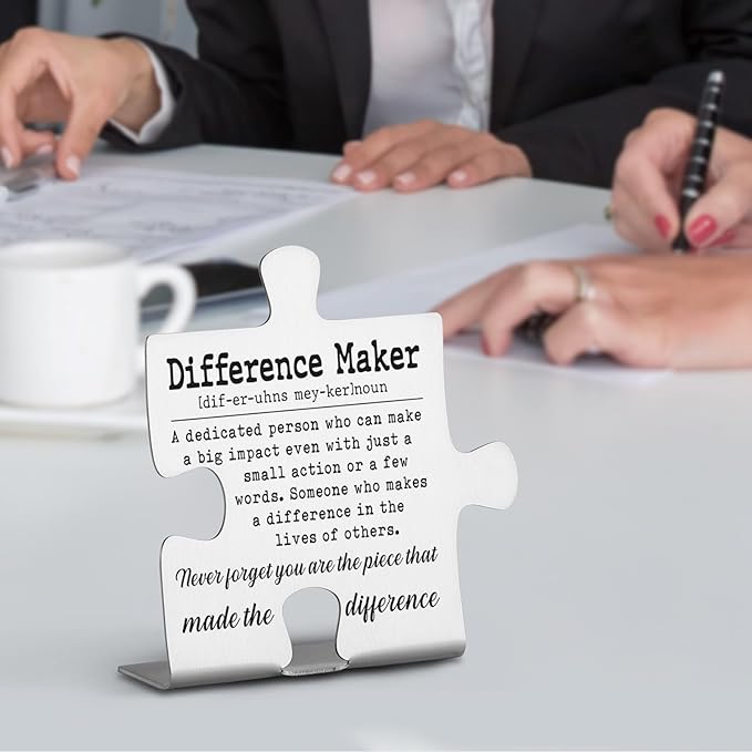 Thank You Appreciation Gifts for Coworkers, Boss, Women, Men, Nurse, Mentor Teacher. Going Away Gift Retirement Gift for Employee, Inspirational Motivational Quote Decorative Signs Plaques WDD2