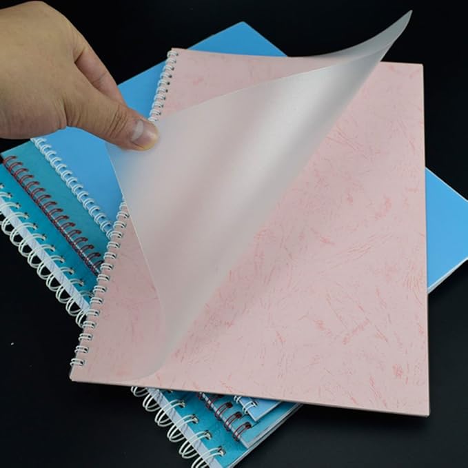 Rayson Frosted Binding Covers - 12 mil Polypropylene (PP) Matte Finish, 8.5" × 11", Durable Un-Punched Plastic Binding Covers, 50/Pack (PP350MT)