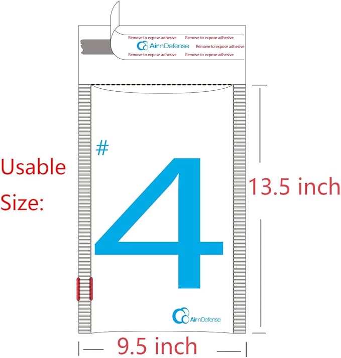 100/200/300/400/500/1000 pcs #4 9.5x14.5 Poly Bubble Padded Envelopes Mailers Shipping Bags AirnDefense (100)