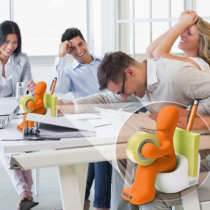 The Butt Tape Dispenser – Funny Gifts for Men – Weird Stuff, Desk Accessories for Men - Novelty, Fun Office Supplies Gag Gifts for Men - Teacher Gifts Boss Gifts for Men - Going Away Gift for Coworker