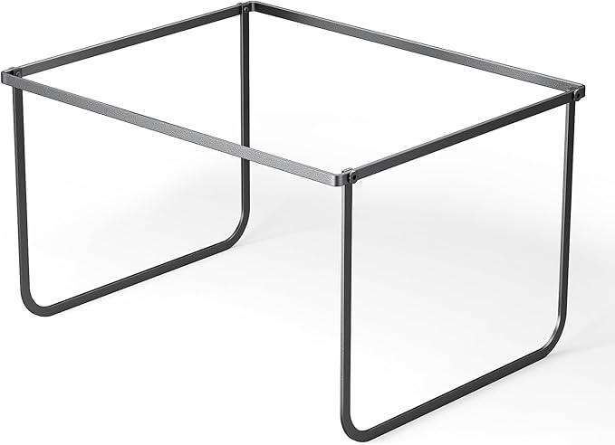 Legal and Letter Size Hanging File Folder Frame,Hanging File Folder Holder for Desktop Organizer,Metal Rack for Filing Cabinet and File Drawer,12.4” Wide x 15.3” Long x 9.4" Height,Black