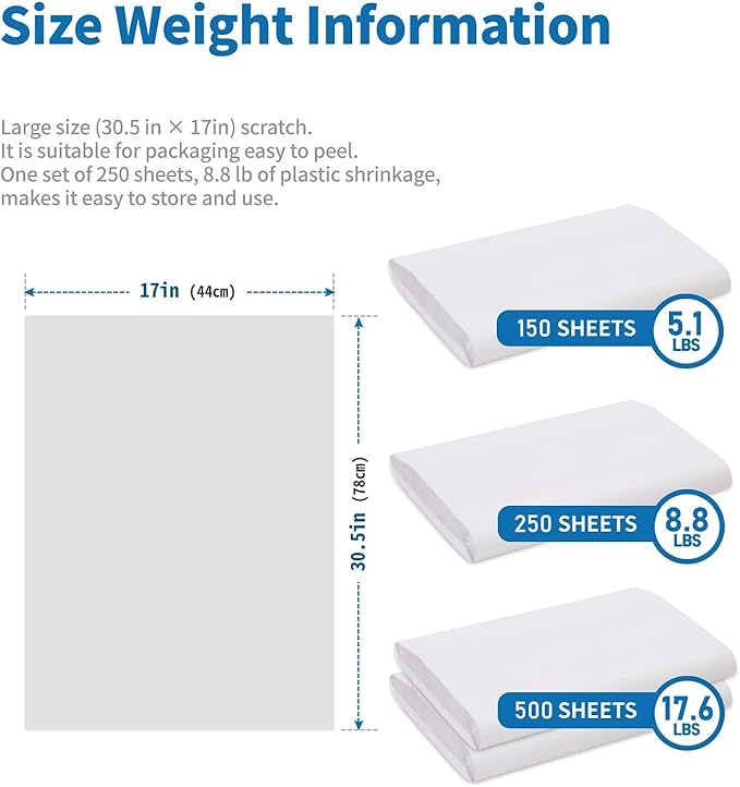 HANA PAPER 30.5" x 17" Large Size (150 sheets, 5.5lb) Packing Paper Sheets for Moving, A grade of Newsprint paper for wrapping, storage, shipping. Box packaged. Ideal for wrap dish, glassware.