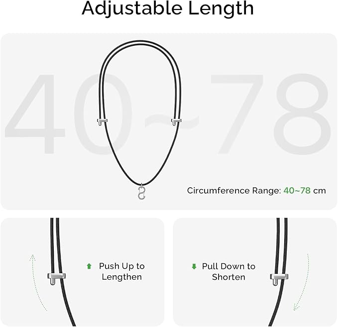 NotePin AI Voice Recorder, Voice Recorder with Neck Strap Lanyard, Transcribe & Summarize with AI Technology, 64GB Memory