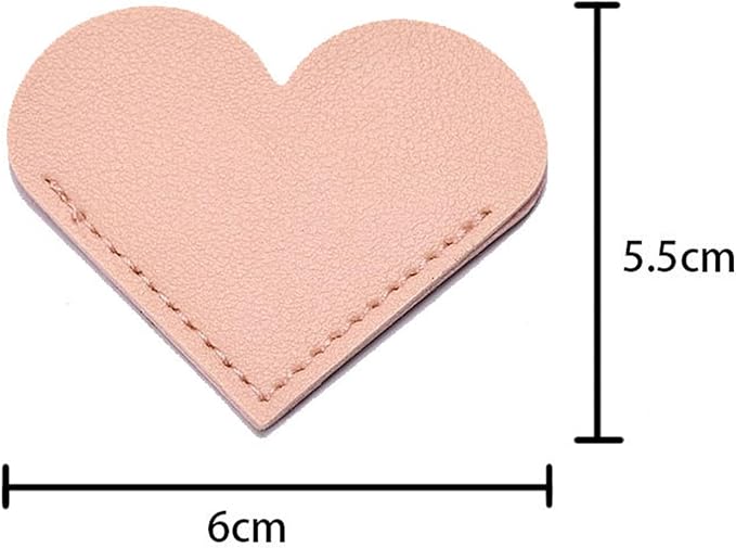 10Pcs Bookmarks for Women Book Marks for Reading Lovers, Cute Leather Heart Bookmarks for Friends Teachers Students Book Reading Lovers Present