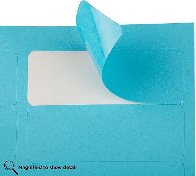 JAM PAPER Return Address Labels - Standard Mailing - 1 x 2 5/8 - Blue - 120 Shipping Labels/Pack