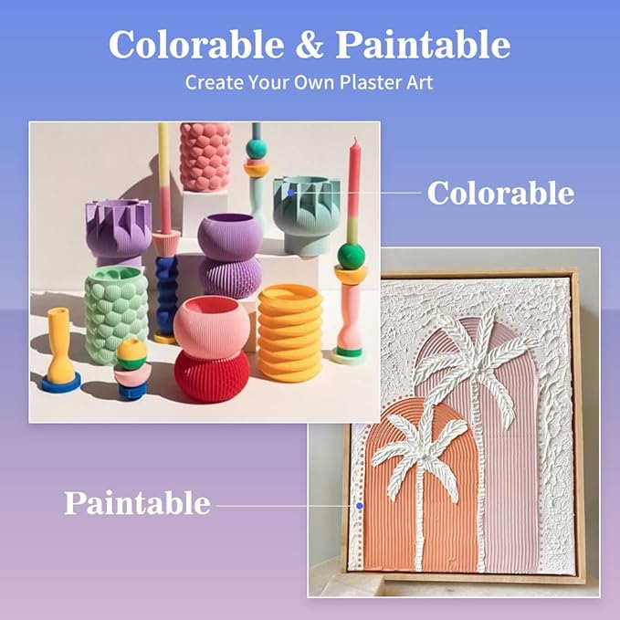 OSBANG Plaster Casting Powder 3000G/105 OZ, Water Activated Fast Curing Kit, 20–30 Min Demold, Beginner Friendly Material for Resin Molds, Crafts & DIY Art