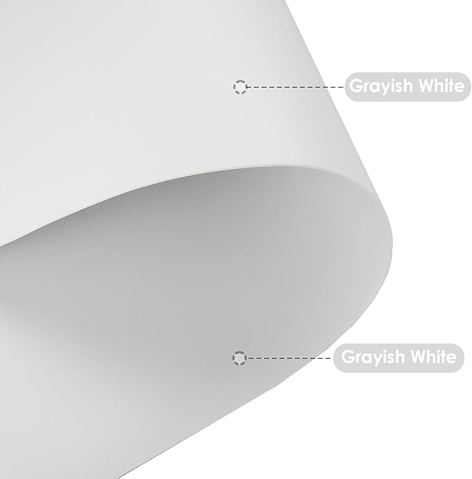 Leather Table Cover,1.8mm Thick,42x60 Inch Table Protector,Table Protector for Dining Room Table,Dining Table Cover,Protective Table Cover for Wood Table(Grayish White+Grayish White,42x60)