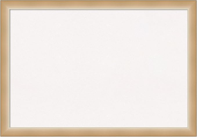 Amanti Art White Cork Board for Wall, 27x39 Vision Board with Gold Frame, Large Corkboard Office Decor for Home Organization, Modern Contemporary Corkboard Pinboard to display items for home