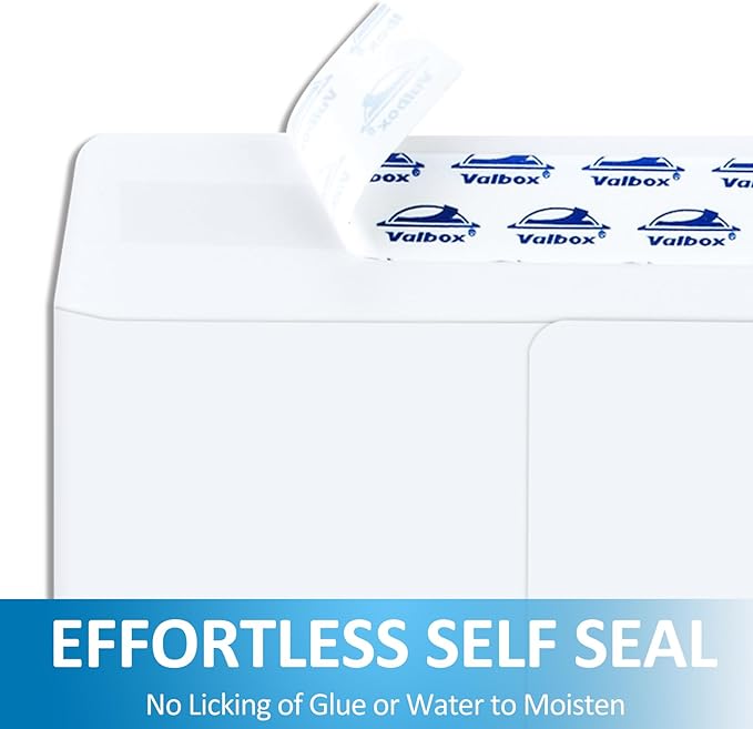 ValBox 10x13 Self Seal Catalog Envelopes 150 Packs Large White Envelopes with Peel and Seal Flap for Mailing, Organizing and Storage