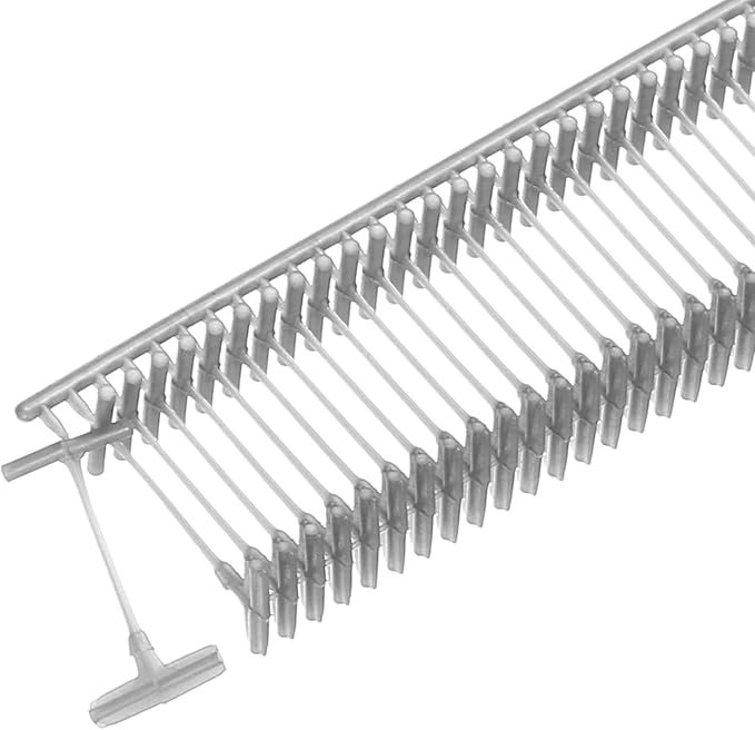 MECCANIXITY Standard Tagging Fasteners,Plastic Regular,Standard Label Gun Price Tagging Barbs for Garment Price Tag Label Tagging 10mm/0.39 Inch,Pack of 1000 Gray