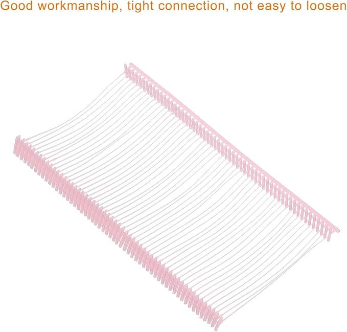 MECCANIXITY Standard Tagging Fasteners,Plastic Regular,Standard Label Gun Price Tagging Barbs for Garment Price Tag Label Tagging Barbs 50mm/2 Inch,Pack of 1000 Pink