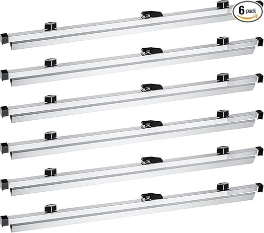 Estune Blueprint Hanging Clamps Binding Strips Storage for Construction Paper Poster Plans Drawings Arts (6, 30 Inches)