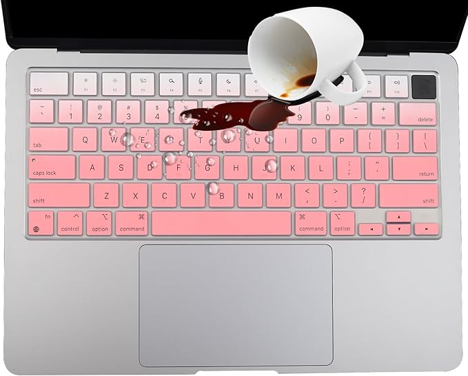 2 Pack Keyboard Cover for MacBook Pro 14" 16" M4 M3 M2 M1 Pro/Max 2023-2021 A2442 A2779 A2918 A2992 A2485 A2780 A2991, 2024-2023 MacBook Air M3 M2 13.6" 15.3" A2941 A3114 A2681 A3113, US Layout-OP