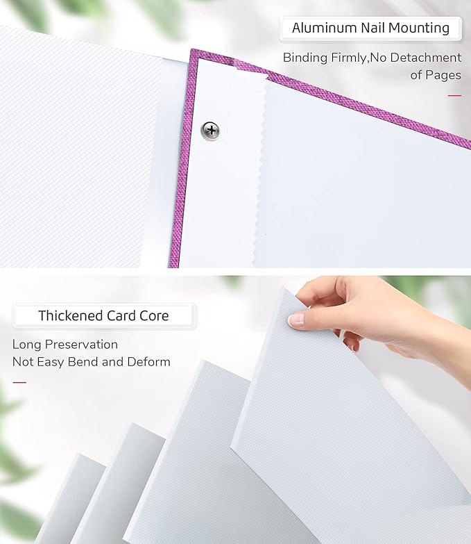 Photo Album Self Adhesive Scrapbook Album for 3x5 4x6 5x7 8x10 Pictures,60 Pages Linen Cover with Display Window DIY Photo Book,Ideal Gifts for Family Travel Wedding Baby