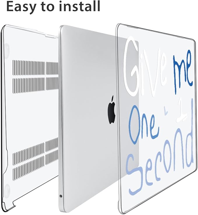 for MacBook Air 13 inch Case 2018 2019 2020 2021 2022 Release A2337 M1 A2179 A1932 Retina Display & Touch ID, Plastic Hard Shell Case +Keyboard Cover+Screen Protector+Webcam Cover, Words