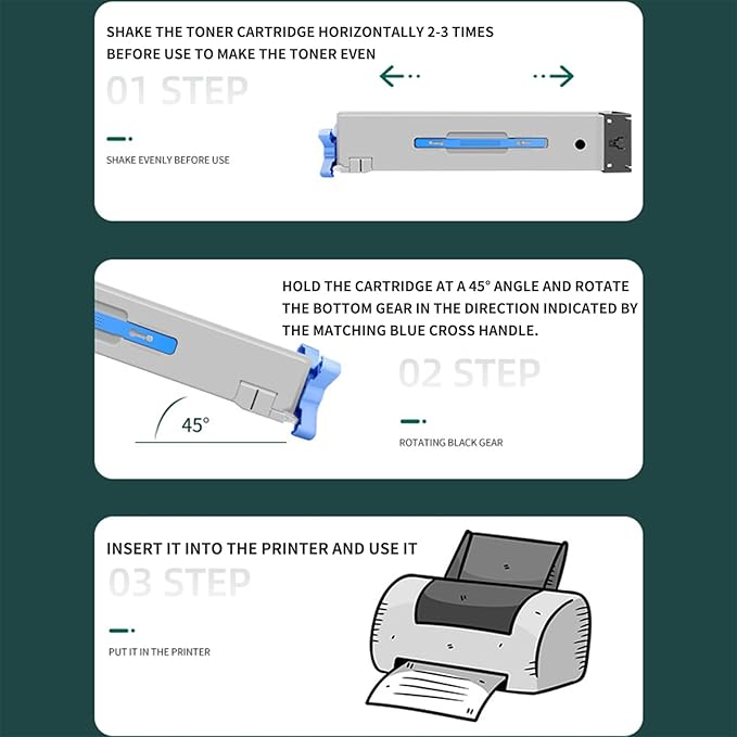 High Yield W9190MC W9040MC W9041MC W9042MC W9043MC Toner Cartridge W9191MC W9192MC W9193MC Toner Cartridge Compatible for Color MFP E77822 E77825 E77830 Printer.4-Pack (Black Cyan Yellow Magenta)