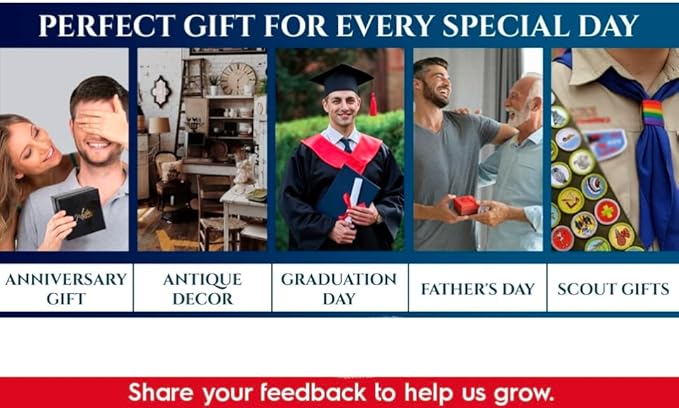 Vintage Brass Compass – Engraved Military Compass with Leather Case for Grossman, Veterans, Sailors, Men, Military Collectors – Retirement Gift,Graduation,Gift for Army Father, Jesus Said Gift Compass