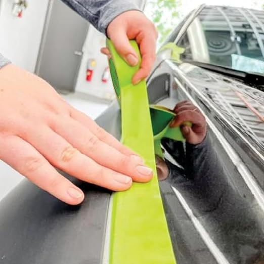 LAUCO DINOGREN High Performance Masking Tape for Car Paint, Heat & Water Resistant, Multi-Purpose Green (1 in (36 Rolls))